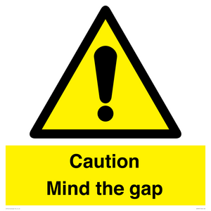 Caution Mind the gap